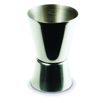 Mesure  double alcool inox