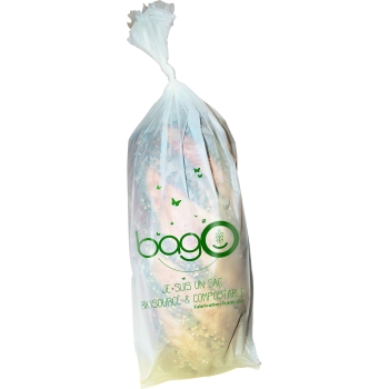 Sac biosourcé compostable, liassé, perforé