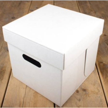Cakebox Blanche -  25,5 x 25,5 x 25 cm - P/1