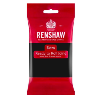 RENSHAW PÂTE À SUCRE ROULÉE PRO 250G - JET BLACK - NOIR