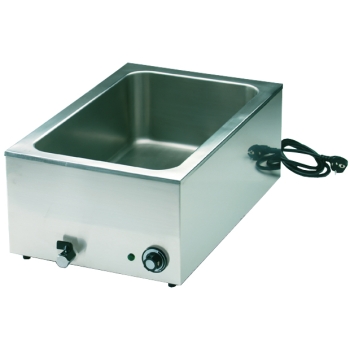 Bain-marie GN1/1 électrique avec vidange