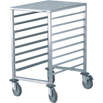 Table de travail inox sur roulettes