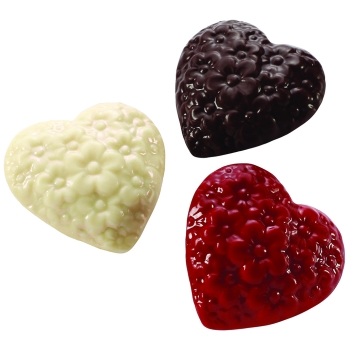 Coeur en fleur - 8 empreintes - 17,5g