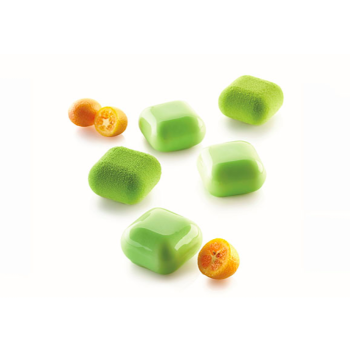 Moule silicone - 15 carrés bombés "GEM 30" - 15x30 ml