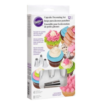 WILTON - SET DE DÉCORATION CUPCAKE (12 PIÈCES)