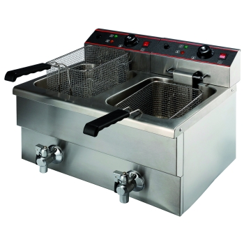 Friteuse électronique de table - Cuve Emboutie - Cl 2x8