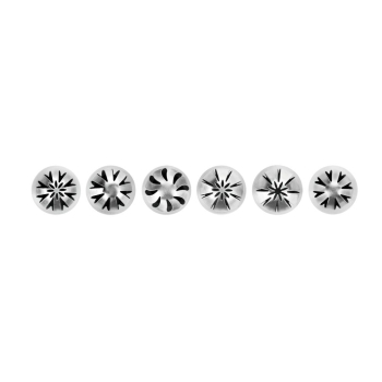 Lot de 6 douilles inox spéciales chantilly