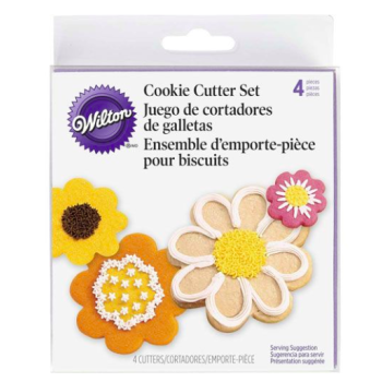 Jeu de 4 emporte-pièces - Fleurs - Wilton 