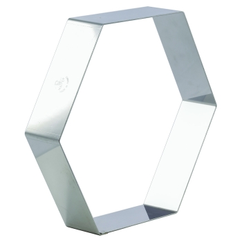 Forme à Entremets - Hexagone - Acier Inoxydable  