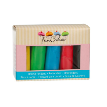 Ensemble de cinq fondants roulés - FUNCAKES