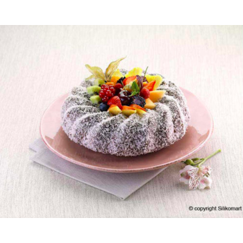 SFT224 - Moule souple en silicone : Savarin -bundt cake 