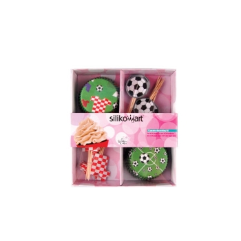 Set de 24 Caissettes + 24 piques - FOOTBALL