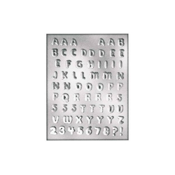 Plaque chocolat - Alphabet + Chiffres