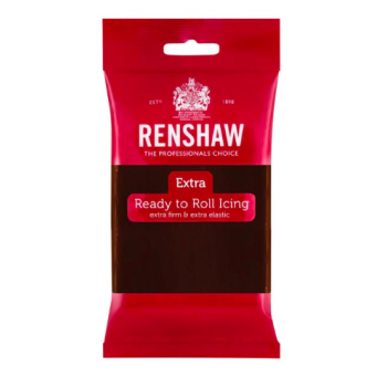 Pâte à sucre prête à l'emploi de couleur marron - Goût chocolat - 250 grammes - Halal/Casher