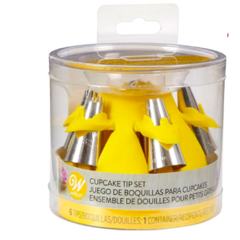 DOUILLES LAVABLES & BOÎTE DE RANGEMENT - SET CUPCAKE - WILTON