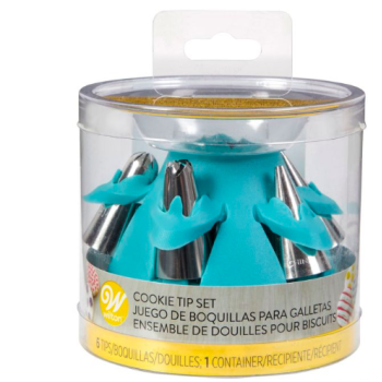 DOUILLES LAVABLES & BOÎTE DE RANGEMENT - SET BISCUITS - WILTON 