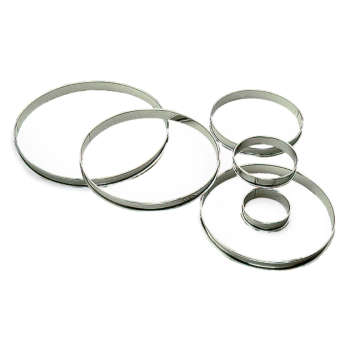 Cercles inox à tarte 