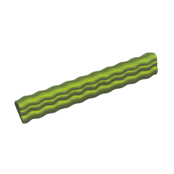 Gouttières à bûche plastique - Triangle ondulée - paquet de 12