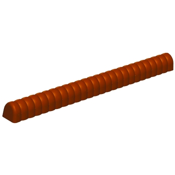 Gouttières à bûchette plastique Annelé - paquet de 12