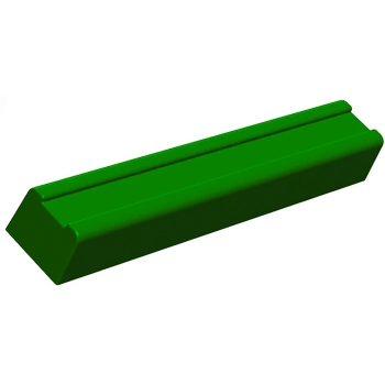 Gouttières à bûche plastique Ronde fond plat - paquet de 12