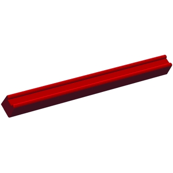 Gouttières à bûchette plastique Ronde fond plat - paquet de 12