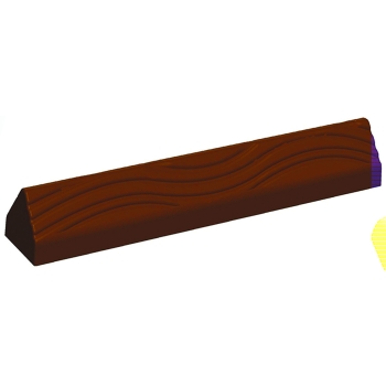 Gouttières à bûche plastique Triangle marbré - paquet de 12