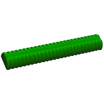 Gouttières à bûche plastique Annelée fond plat - paquet de 12