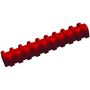 Gouttières à bûche plastique - Ronde décalée - paquet de 12