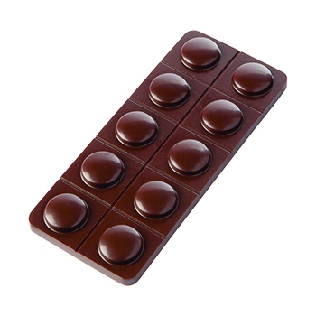 Moule chocolat avec insert - 24 demi-sphères Ø 3,1 cm - 27,5 x 17,5 cm -  Silikomart - Meilleur du Chef