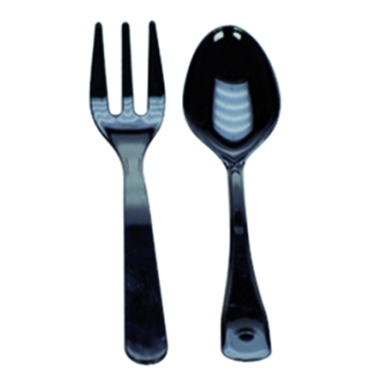 Mini-couverts noirs