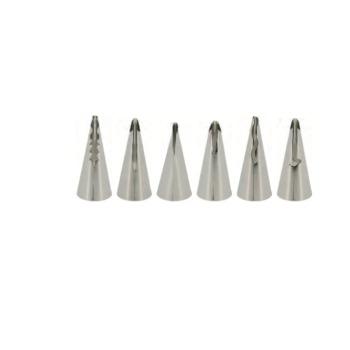 Boite de 6 douilles Broderie en inox