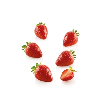  Moule en silicone - 15 mini Fraises - 15 x 30 ml
