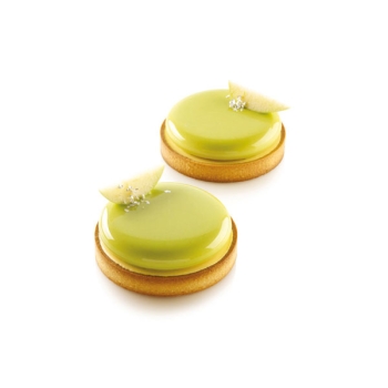 KIT 2 TARTES RING - 2 CERCLES PERFORÉS & 2 EMPREINTES MOULES SILICONES  - 120 x 20 mm