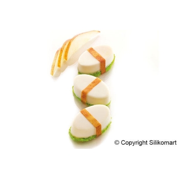 Moule silicone 16 sushis GunKan - 16x30ml 