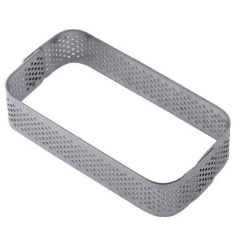 Rectangle en acier micro perforé - En collaboration avec Gianluca Fusto 