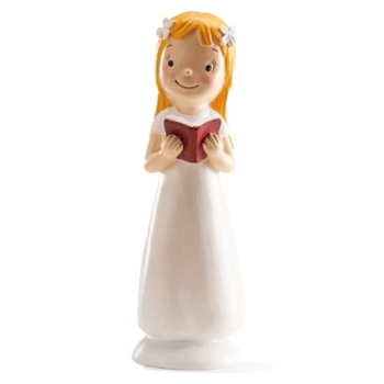 Décor figurine communion - Fille avec un livre