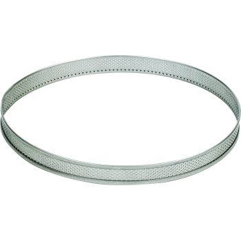 Cercle à Tarte Perforé en Inox Ø 24 cm - De Buyer - Appareil des Chefs