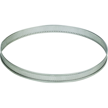 Cercle  inox perforé - cercle à tarte - Hauteur 2cm