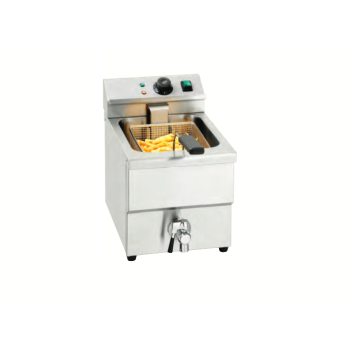 Friteuse avec robinet de vidange - 8L