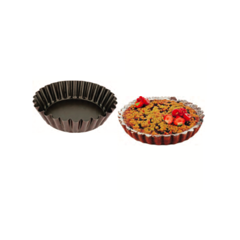 Moules à tarte en silicone antiadhésifs, moule à flan rond cannelé avec  bases adt, moules à