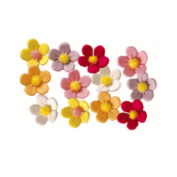 Fleurs assorties - Ø 21 mm