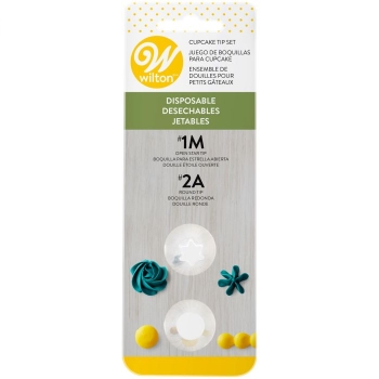 Douille jetables - set/1 - #1M, #2A - Wilton 