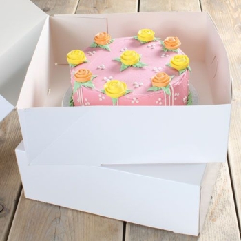 Cakebox Blanche  - 32x32x11.5 cm - P/2