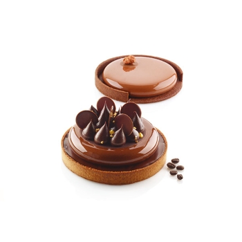 KIT 2 TARTES RING - 2 CERCLES PERFORÉS & 2 EMPREINTES MOULES SILICONES  - 150 x 20 mm 