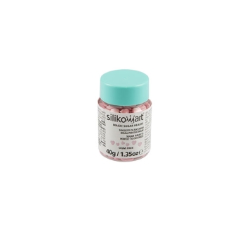 Décors coeur sucre - Rose - 40g 