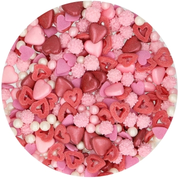 Confettis amour en sucre - Funcakes - 50gr 
