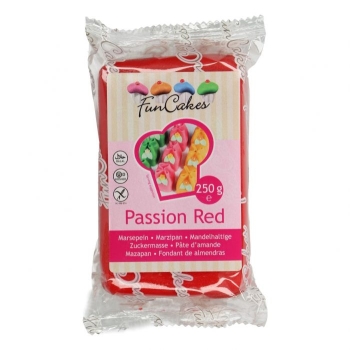 Pâte d'amande rouge passion - Funcakes - 250g  