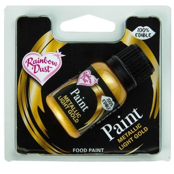Peinture alimentaire effet métallique  - Or - 25gr