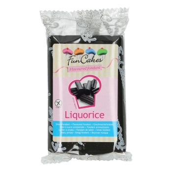 FunCakes Fondant aromatisé - Réglisse - Halal - 250g 