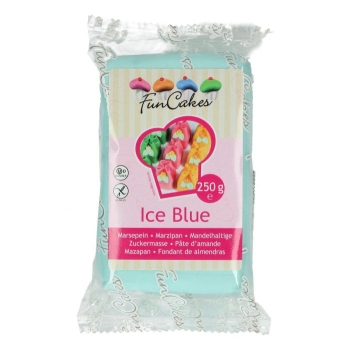 Pâte d'amande bleue glacier - Funcakes - 250g - Halal/Casher